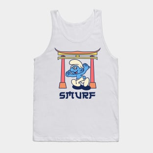 Smurf Retro Japanese Tank Top